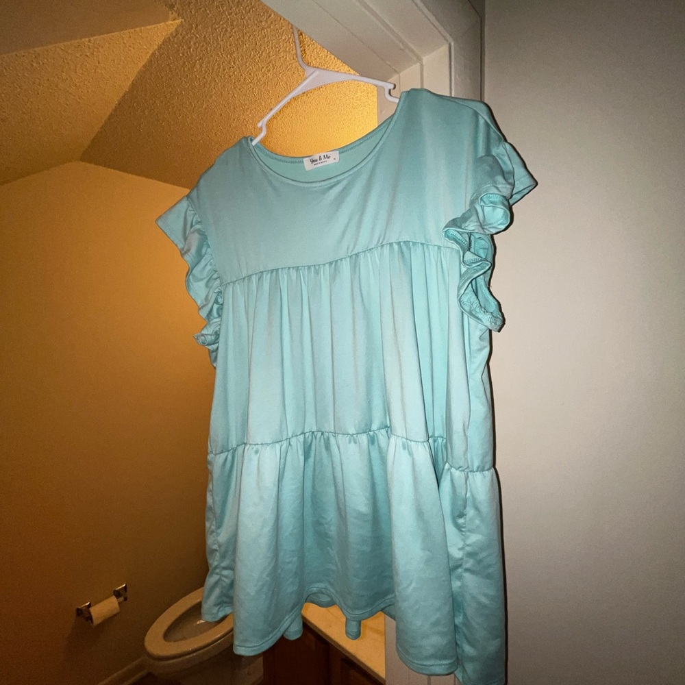 Teal Long Shirt, size XL